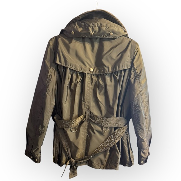 Burberry Brit Winter Balesdean Military Green Down Coat Red 3in1 - Picture 13 of 16